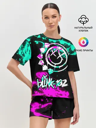 Женская пижама с шортами / Blink-182