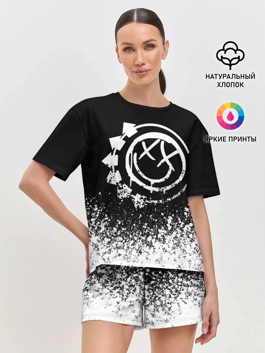 Женская пижама с шортами / Blink-182