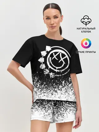 Женская пижама с шортами / Blink-182