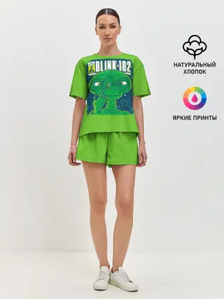 Женская пижама с шортами / Blink-182