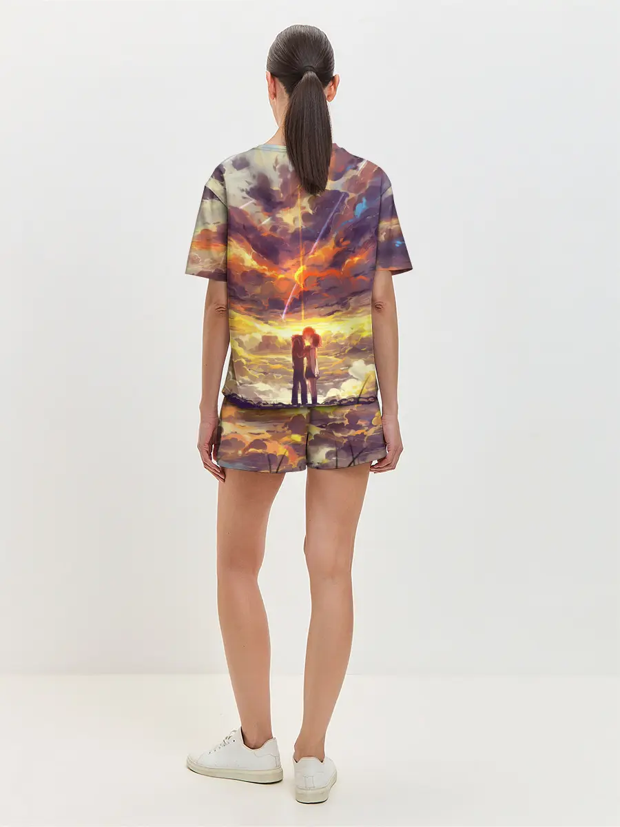 Женская пижама с шортами / Кимино Аниме