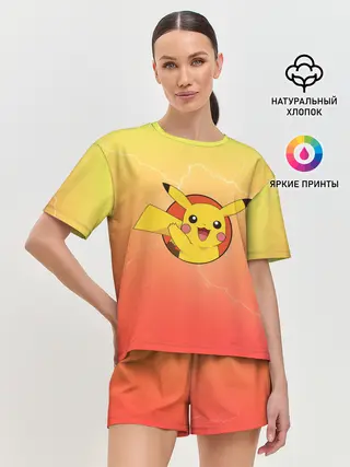 Женская пижама с шортами / Пикачу