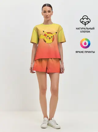 Женская пижама с шортами / Пикачу