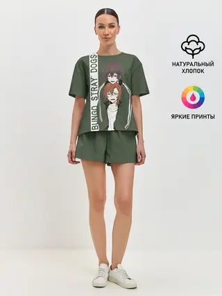 Женская пижама с шортами / Дазай и Чуя