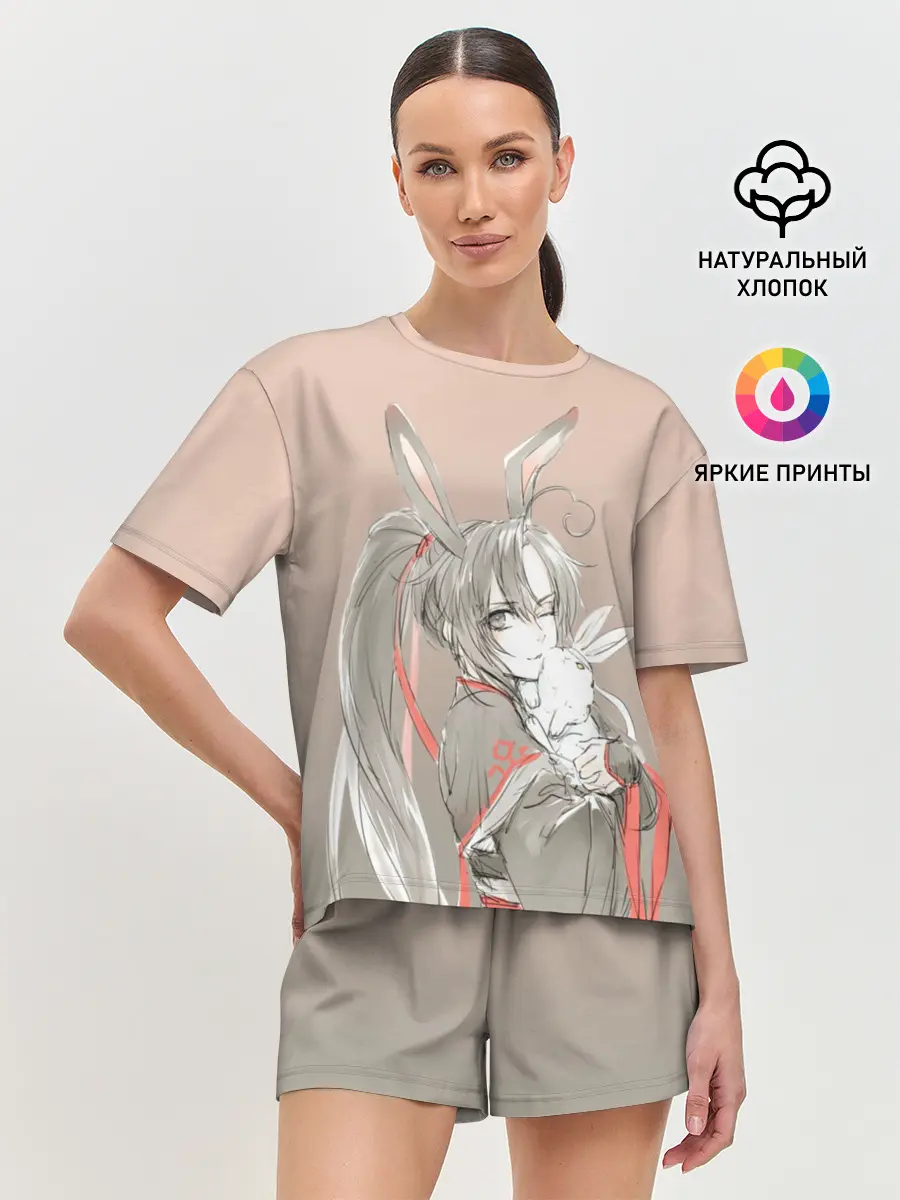 Женская пижама с шортами / Магистр дьявольского культа