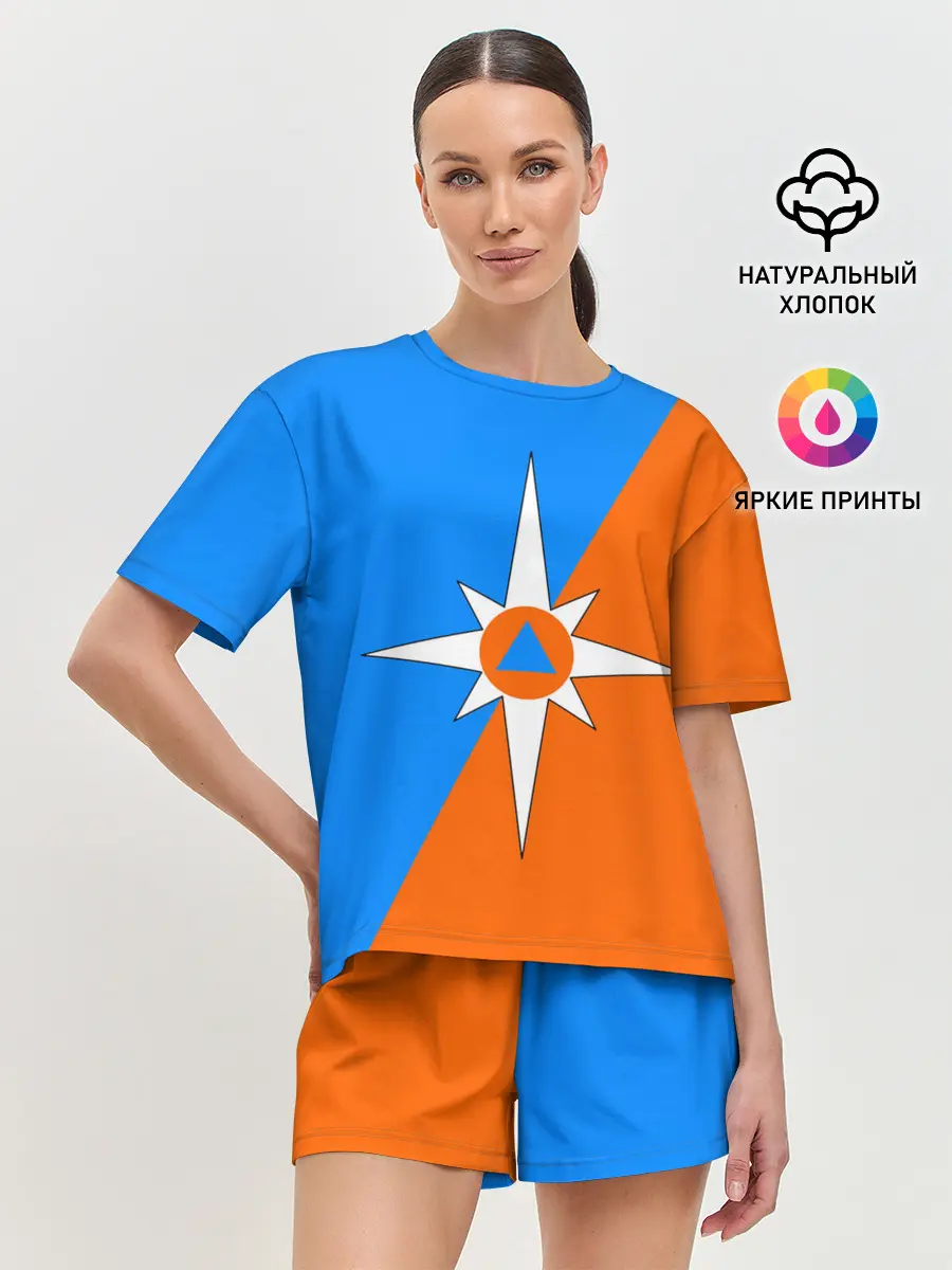 Женская пижама с шортами / МЧС России