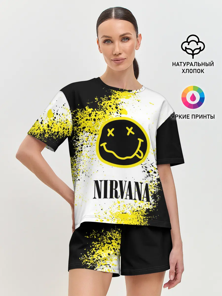 Женская пижама с шортами / NIRVANA