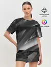 Женская пижама с шортами / GEOMETRY STRIPES GLITCH