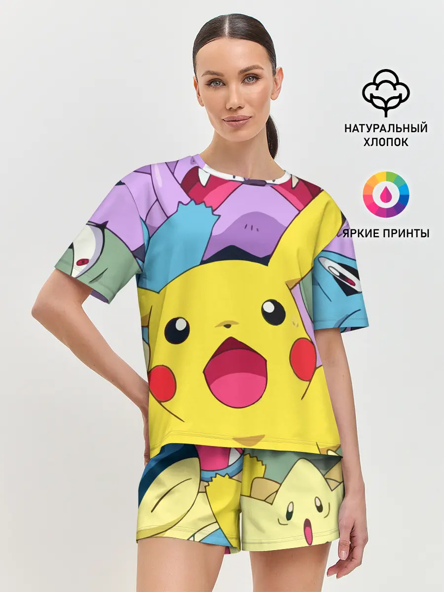 Женская пижама с шортами / Pokemon bros