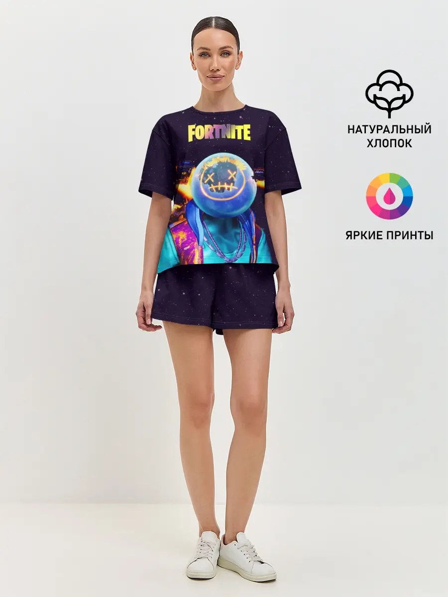 Женская пижама с шортами / Astro Jack Fortnite