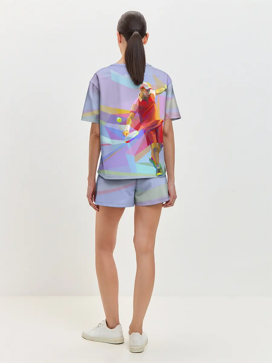 Женская пижама с шортами / Абстракция