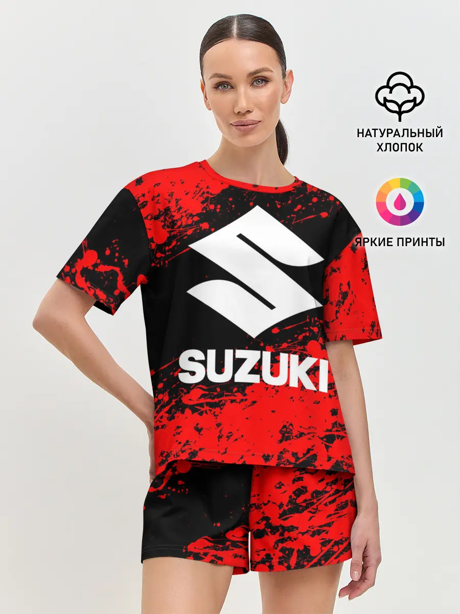 Женская пижама с шортами / SUZUKI