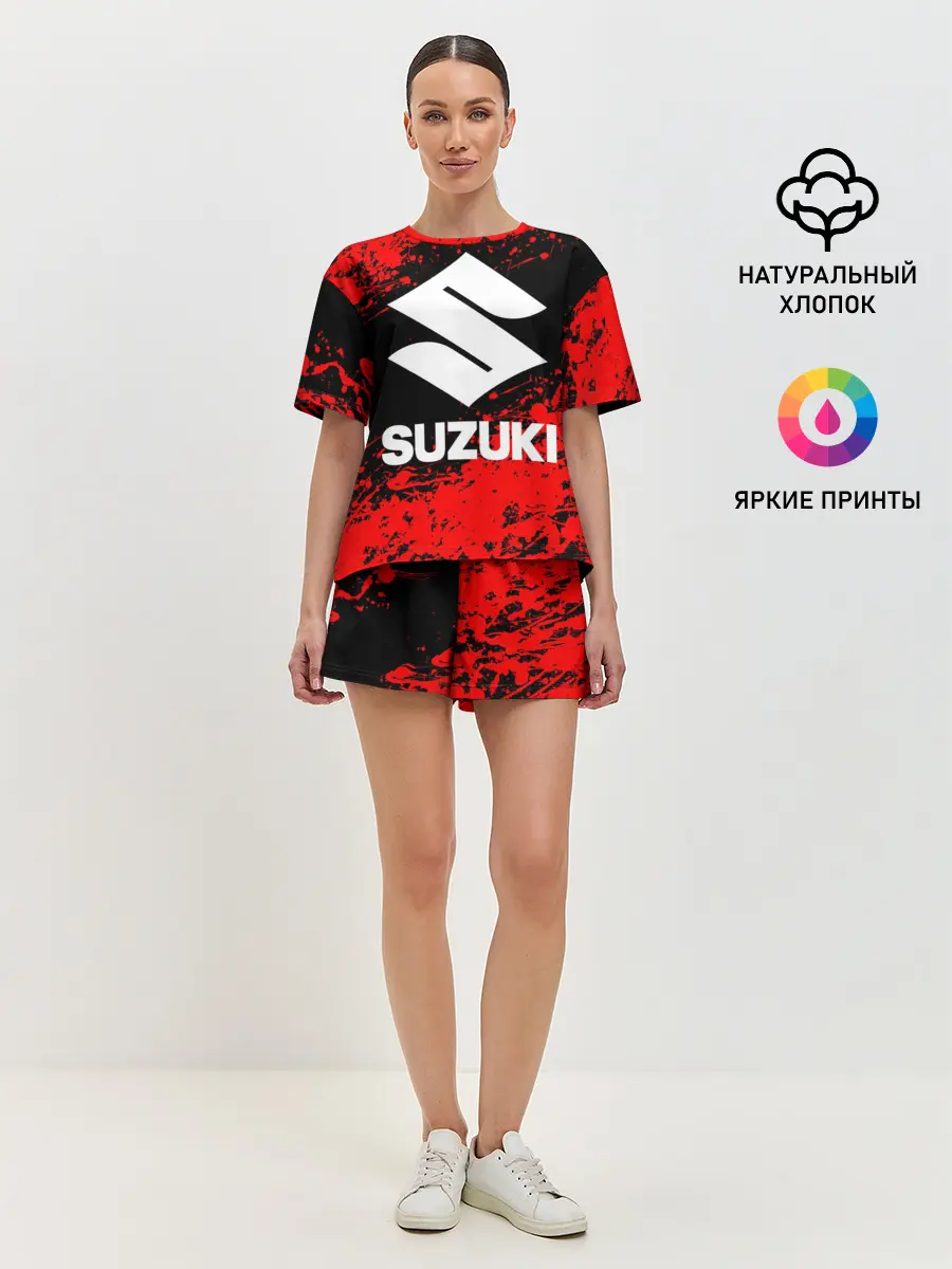 Женская пижама с шортами / SUZUKI