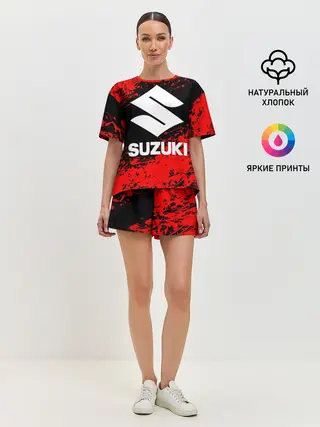 Женская пижама с шортами / SUZUKI