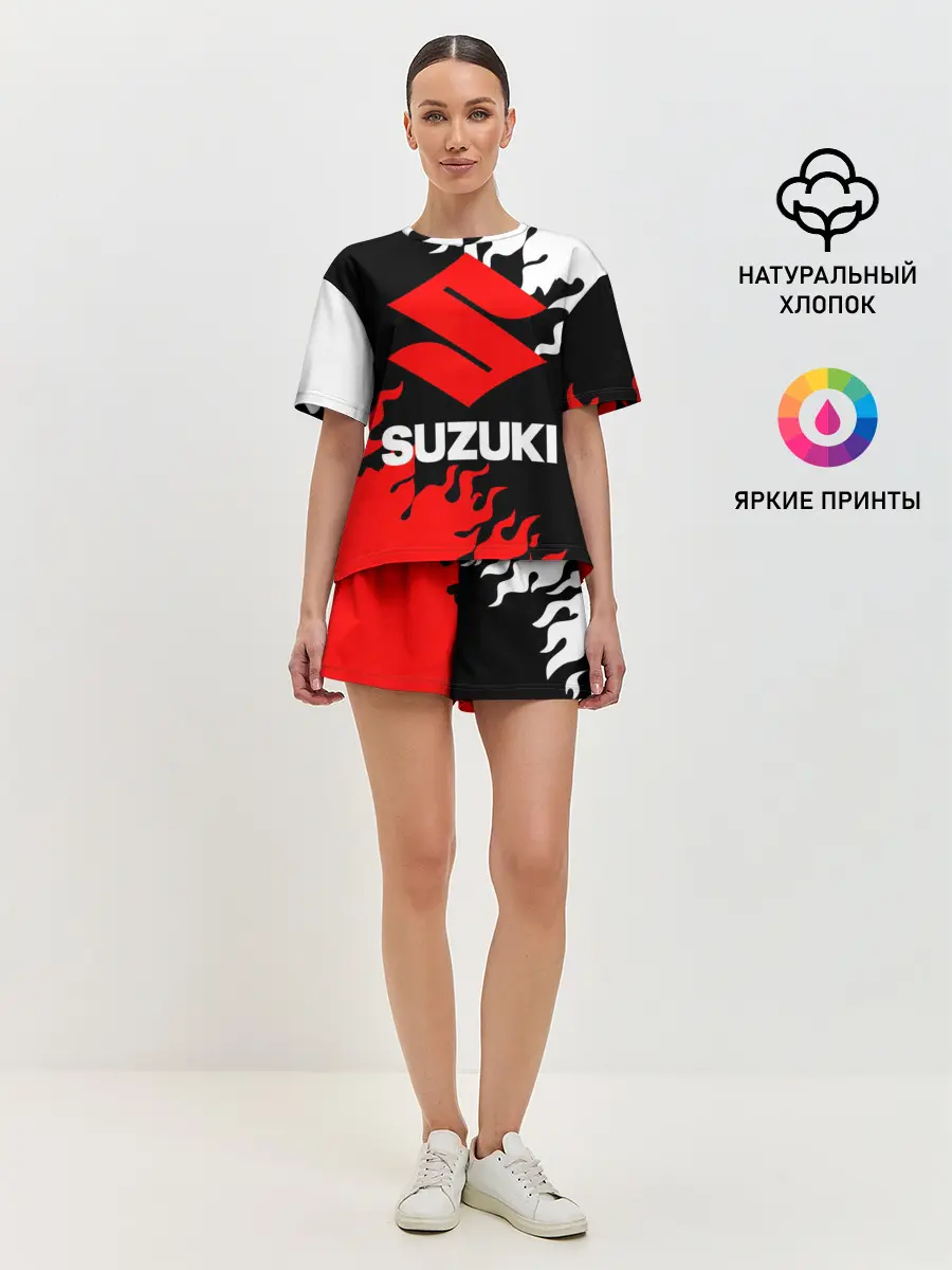 Женская пижама с шортами / SUZUKI