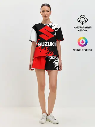 Женская пижама с шортами / SUZUKI