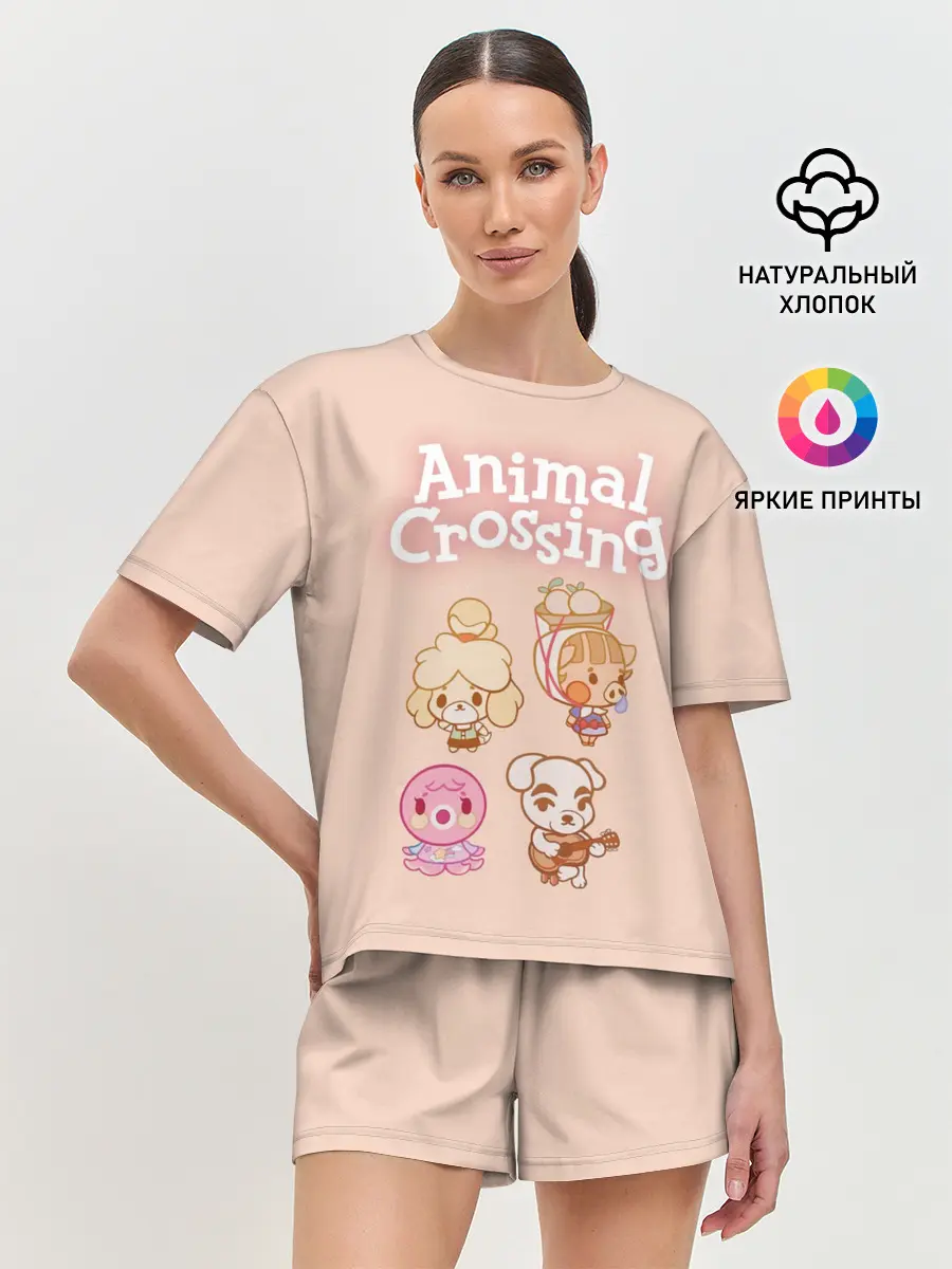 Женская пижама с шортами / Animal Crossing