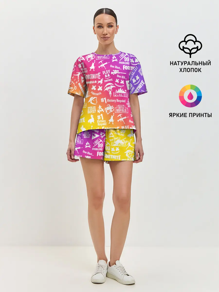 Женская пижама с шортами / FORTNITE PARTY EVENT