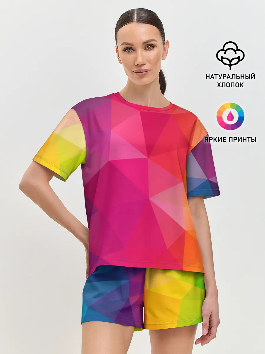 Женская пижама с шортами / ПОЛИСКЕЙП