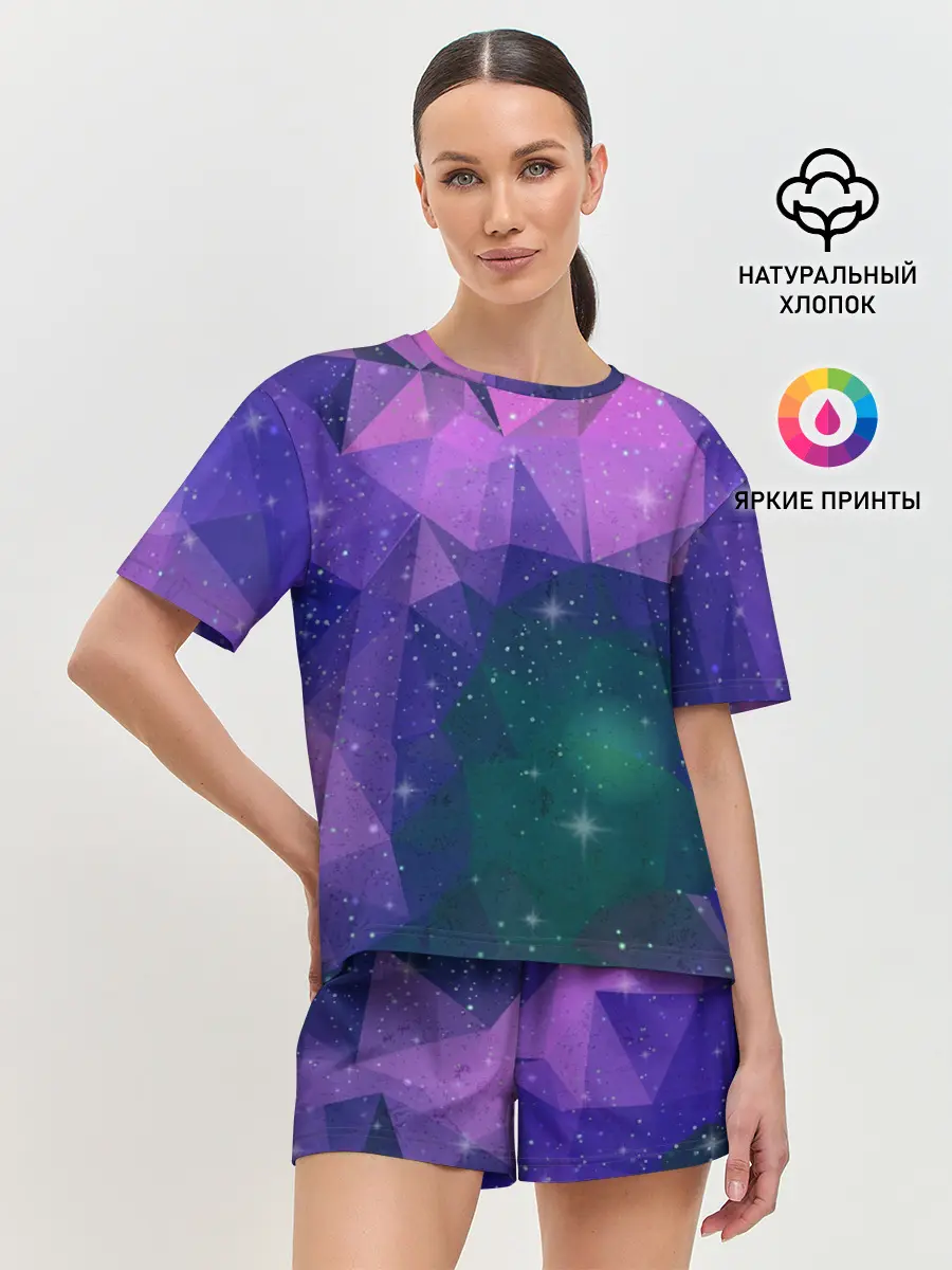 Женская пижама с шортами / SPACE