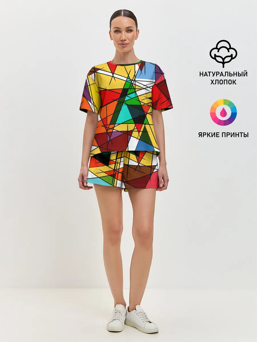 Женская пижама с шортами / ПИКАССО