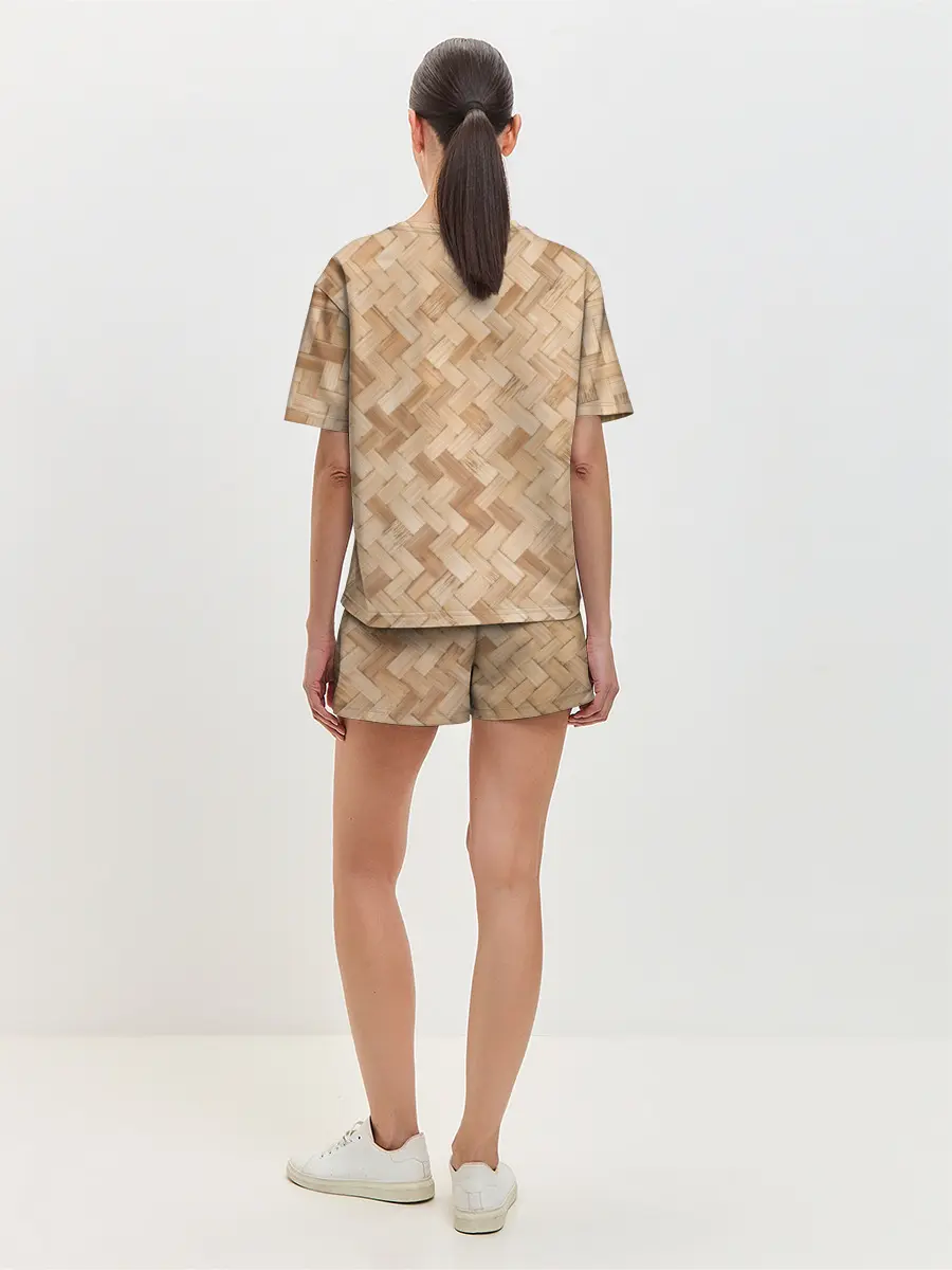 Женская пижама с шортами / Паркет