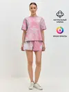 Женская пижама с шортами / Розовая Богемия