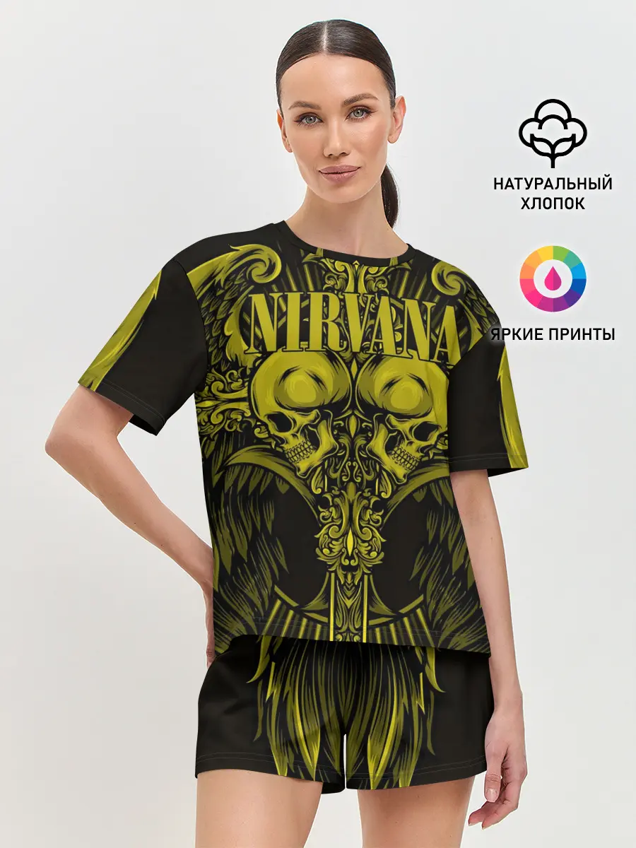 Женская пижама с шортами / Nirvana