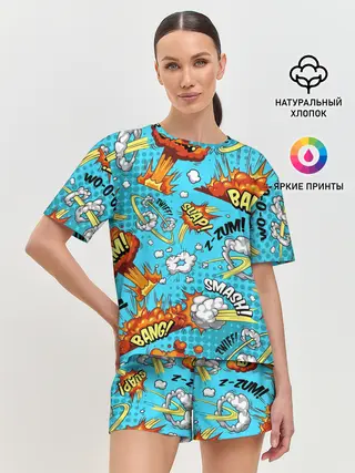 Женская пижама с шортами / COMICS ART