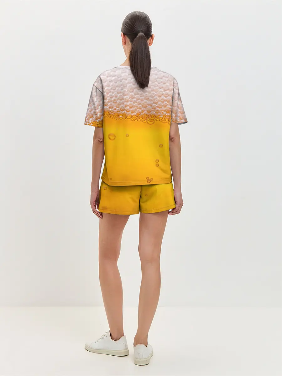 Женская пижама с шортами / ЖИВОЕ ПЕННОЕ