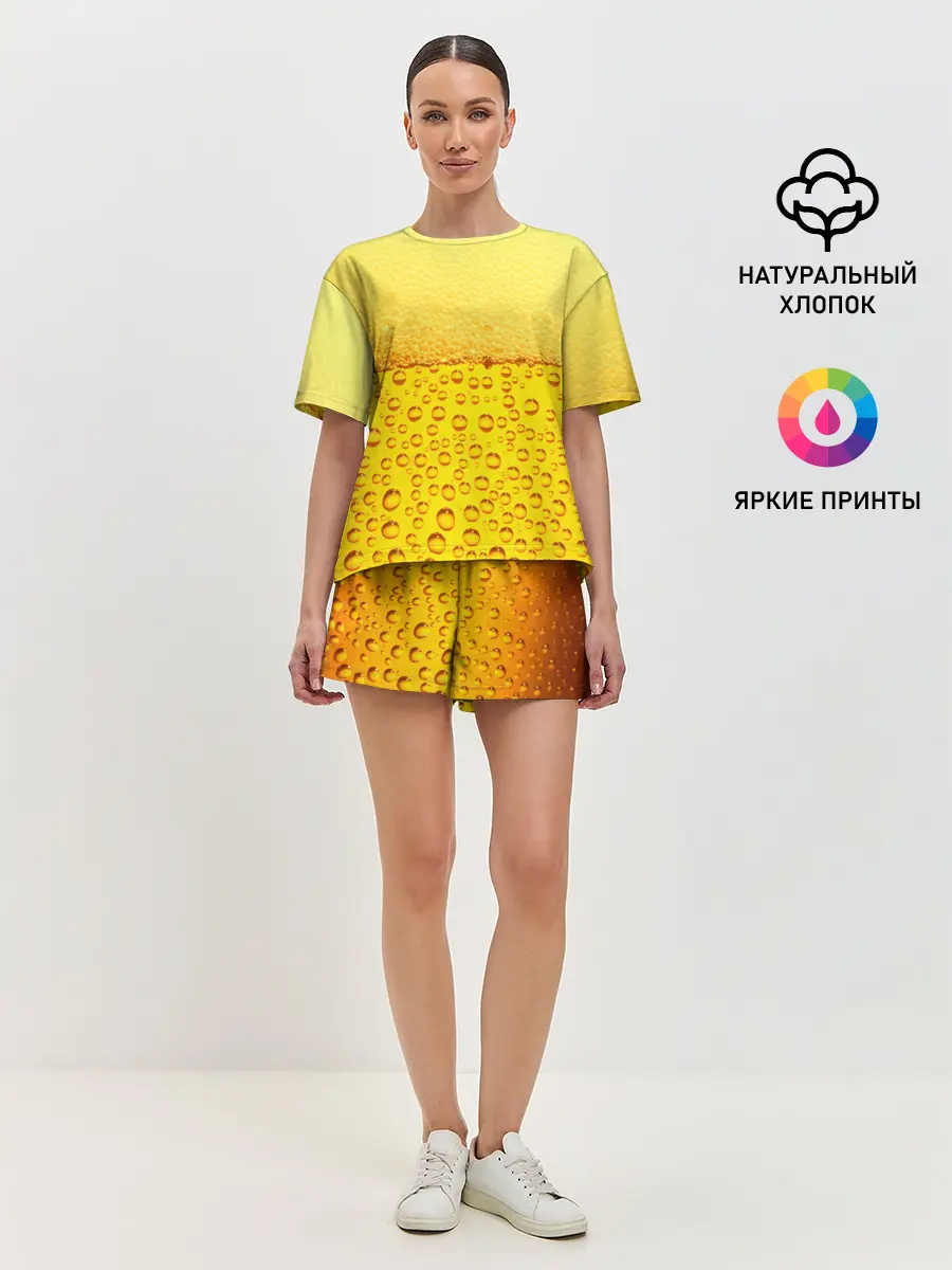 Женская пижама с шортами / ПИВО