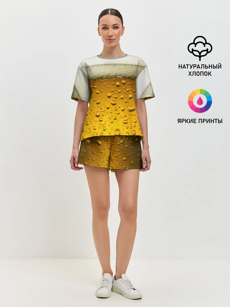 Женская пижама с шортами / ПИВО