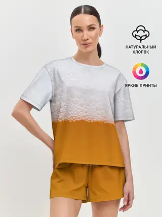 Женская пижама с шортами / ТЕМА:ПИВО