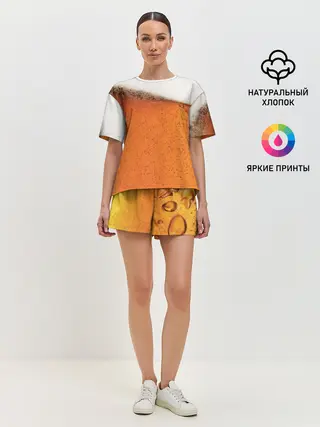 Женская пижама с шортами / ПИВО!