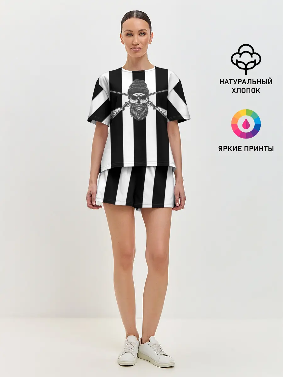 Женская пижама с шортами / Охота