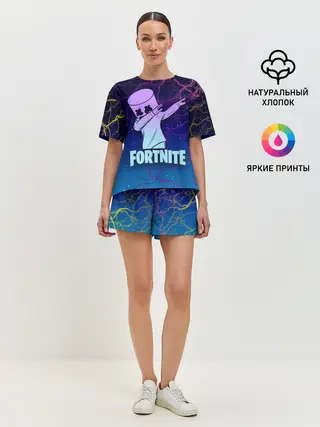 Женская пижама с шортами / Fortnite,Marshmello