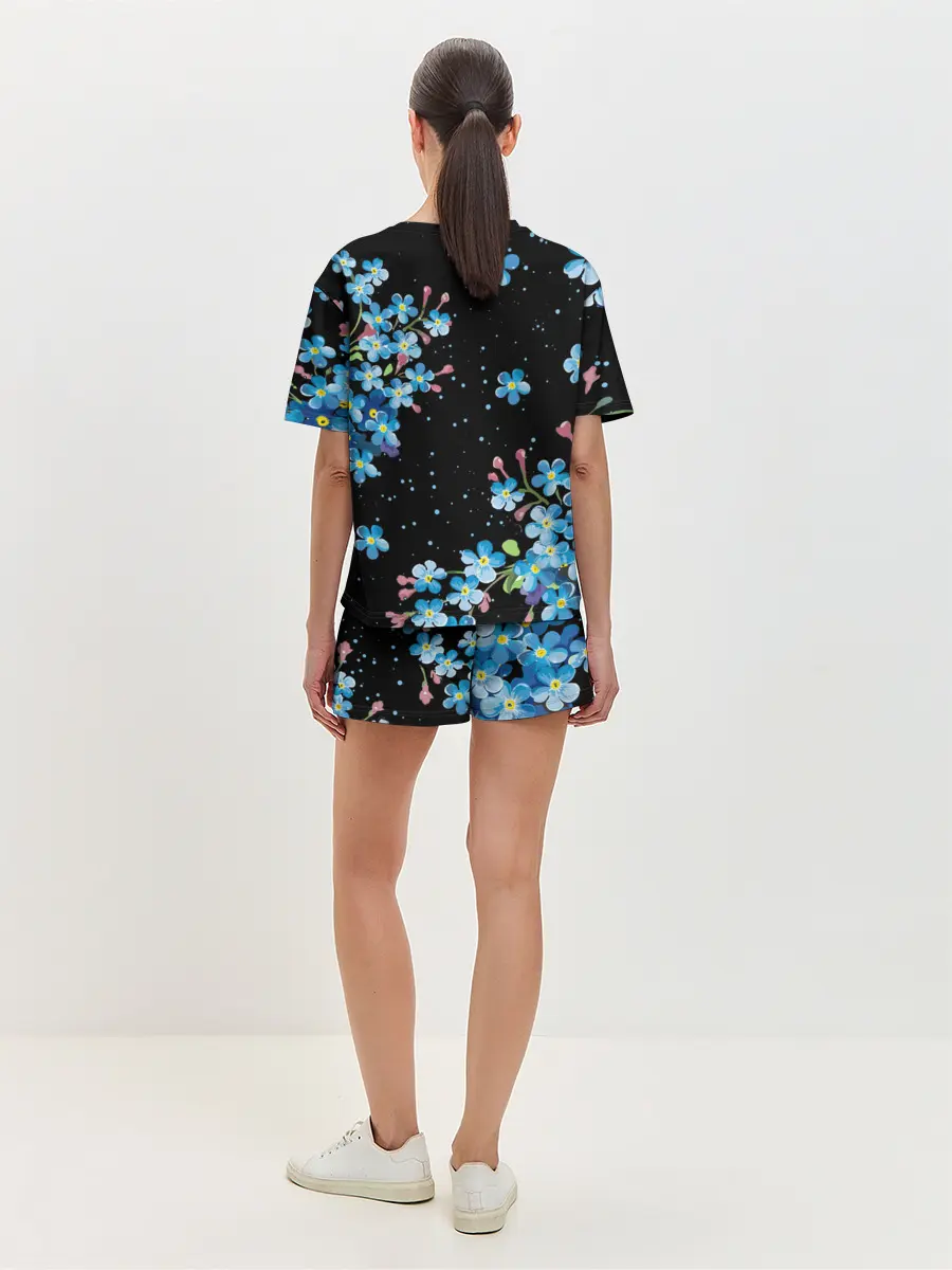 Женская пижама с шортами / НЕЗАБУДКИ