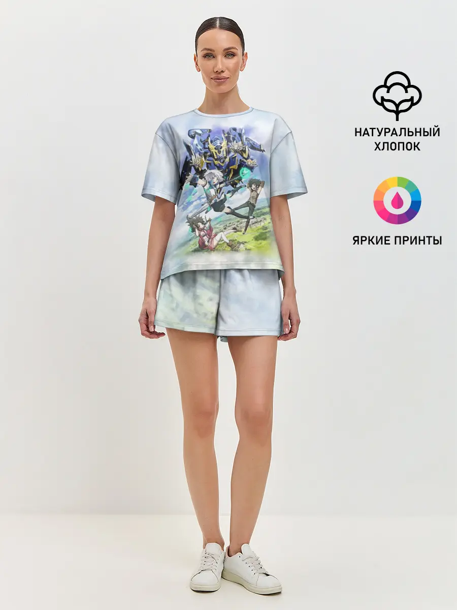 Женская пижама с шортами / Рыцари и магия