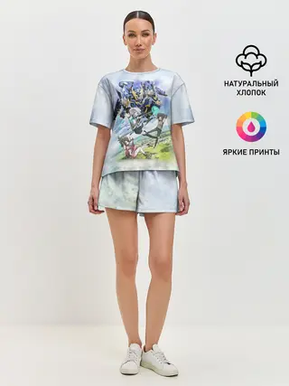 Женская пижама с шортами / Рыцари и магия