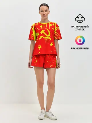 Женская пижама с шортами / СССР