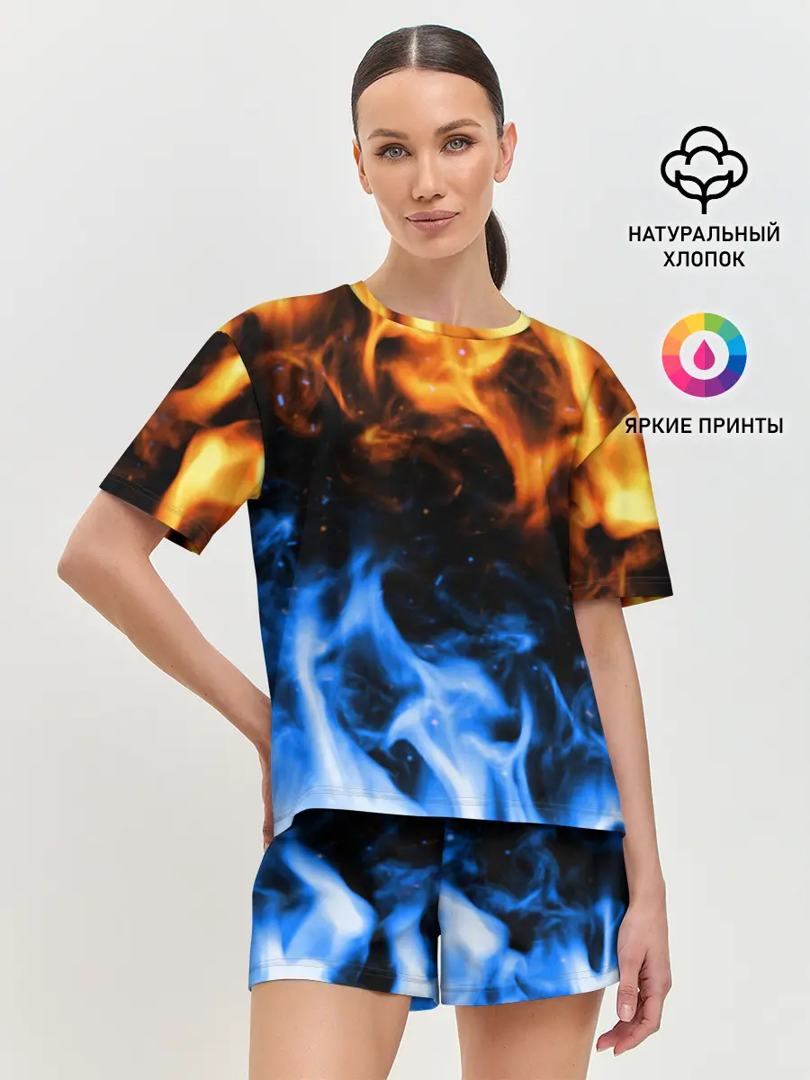 Женская пижама с шортами / БИТВА ОГНЕЙ