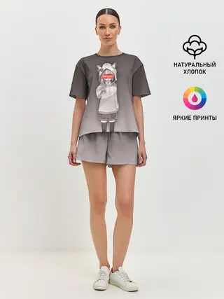 Женская пижама с шортами / Senpai,