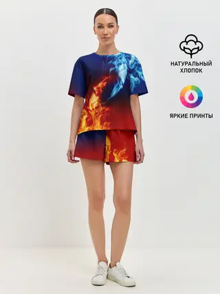 Женская пижама с шортами / БИТВА ОГНЕЙ