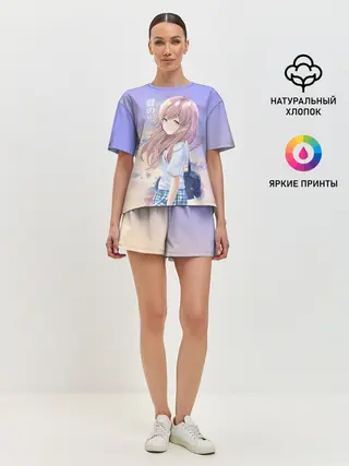 Женская пижама с шортами / Silent Voice