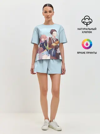 Женская пижама с шортами / Форма Голоса герои