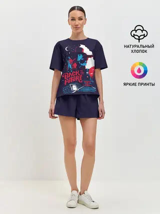 Женская пижама с шортами / Back to the Future