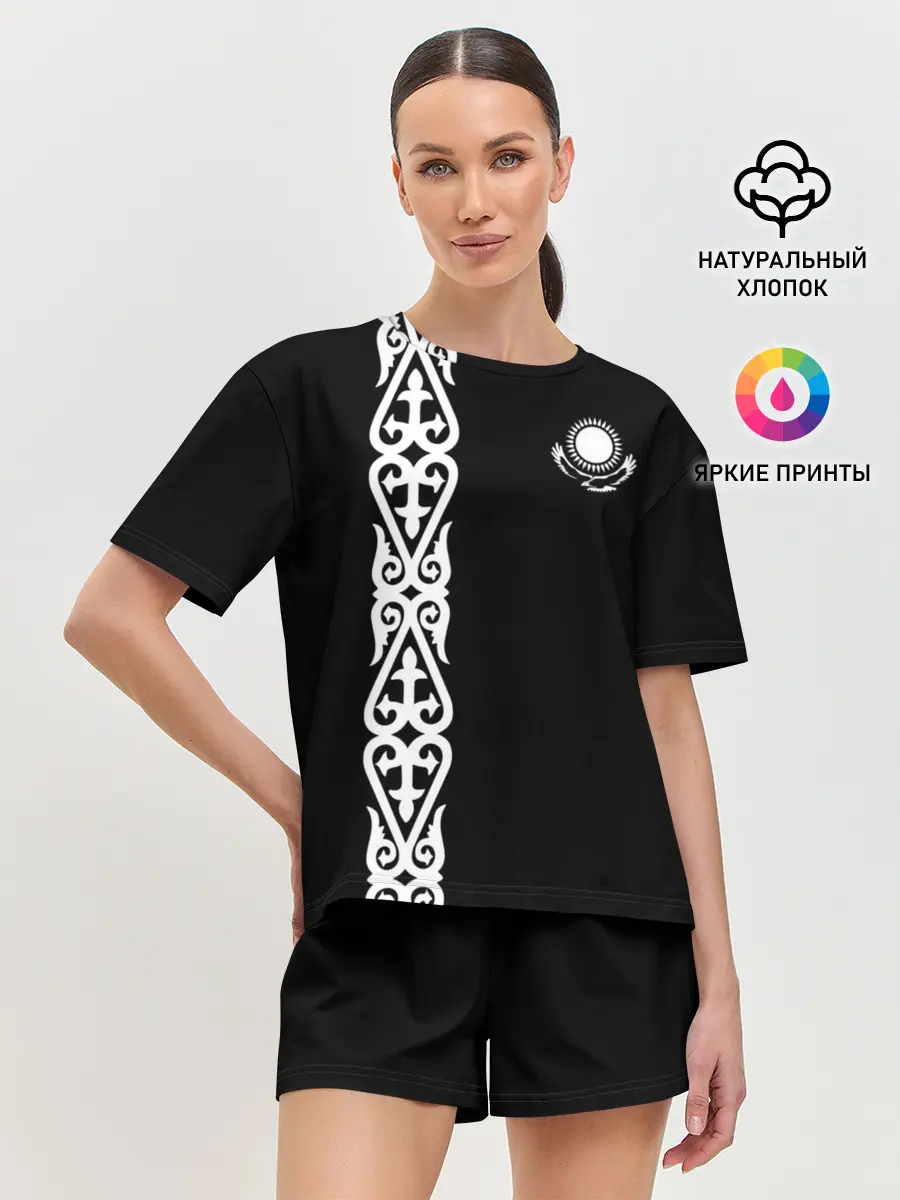 Женская пижама с шортами / Форма Казахстан