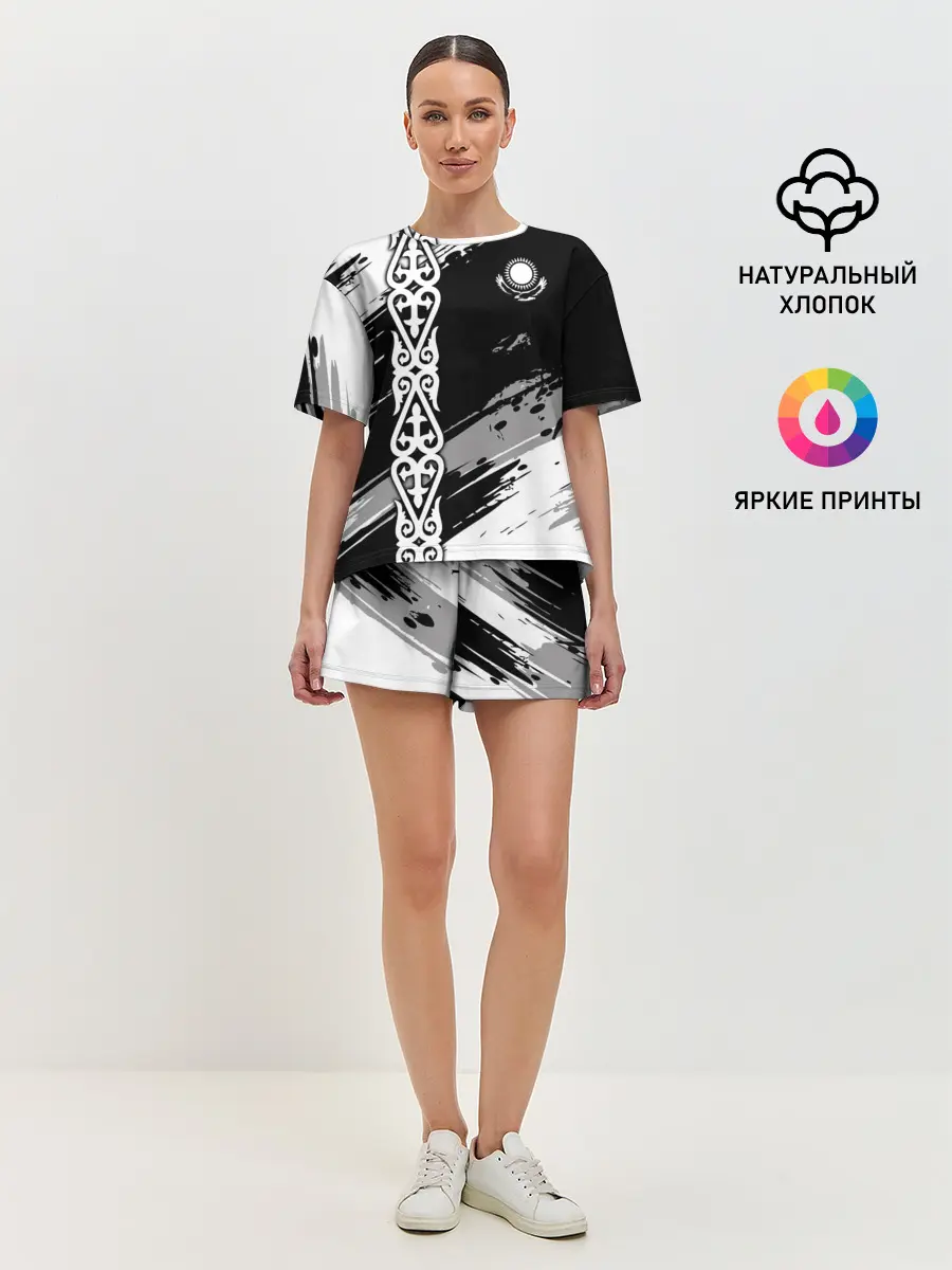 Женская пижама с шортами / Форма Казахстан