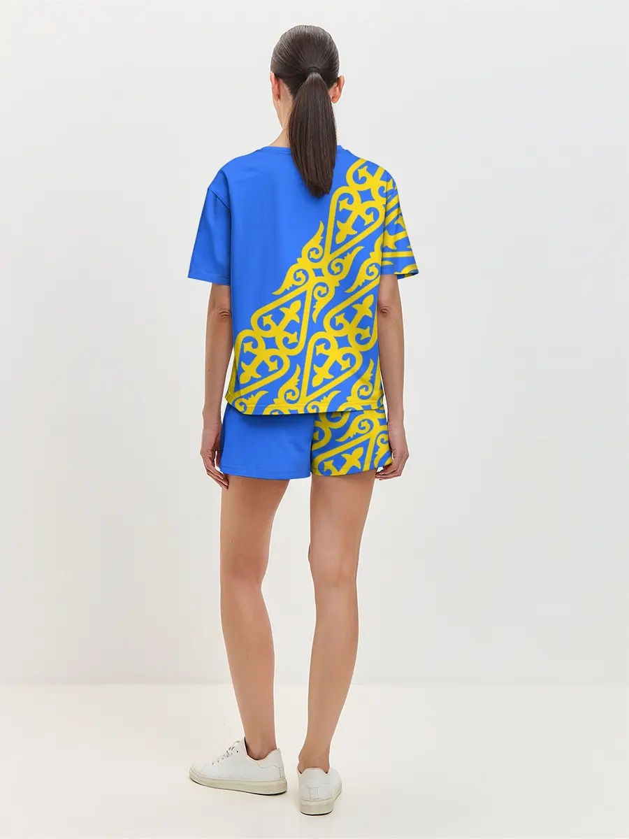 Женская пижама с шортами / Форма Казахстан