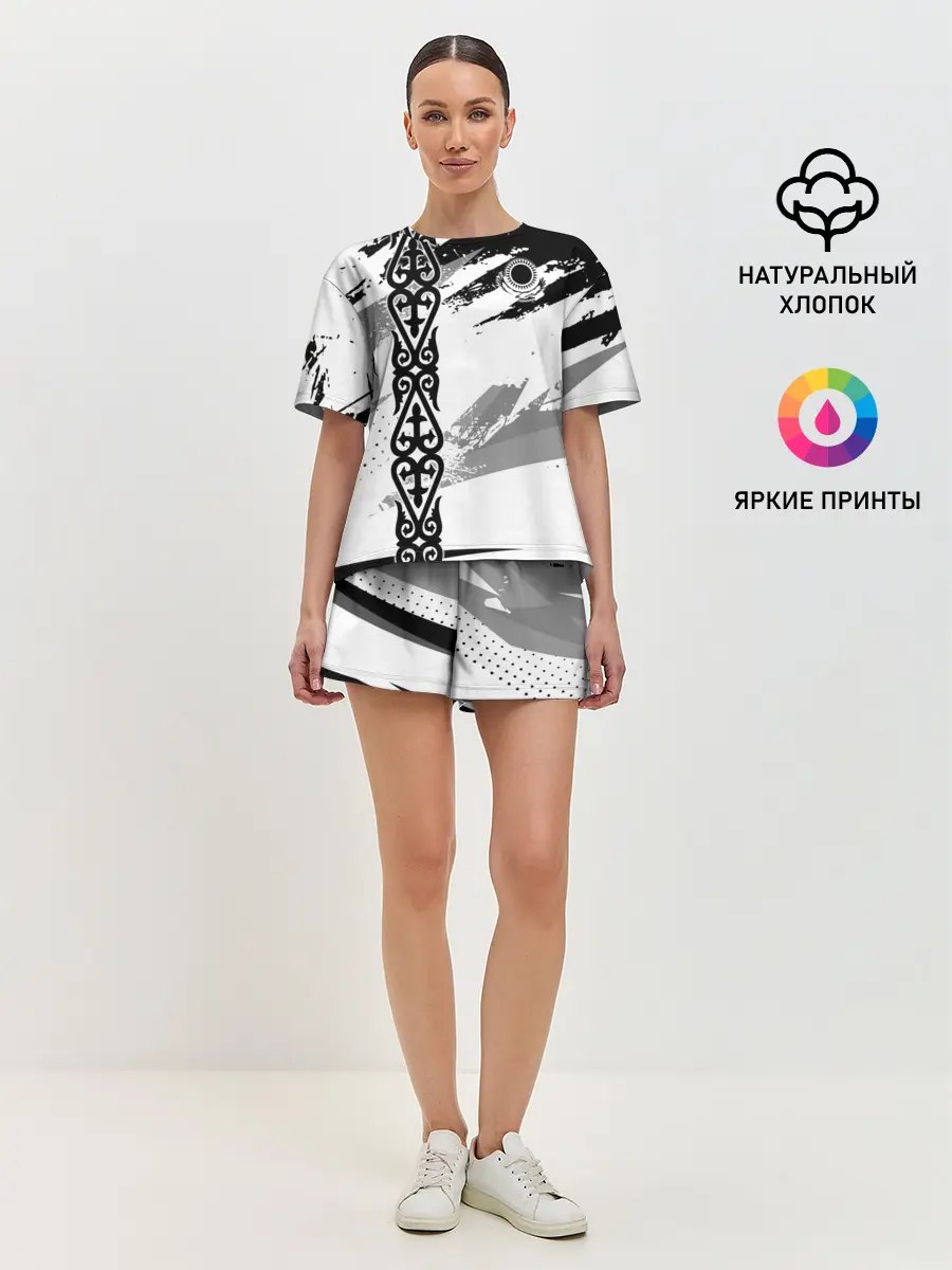 Женская пижама с шортами / Форма Казахстан